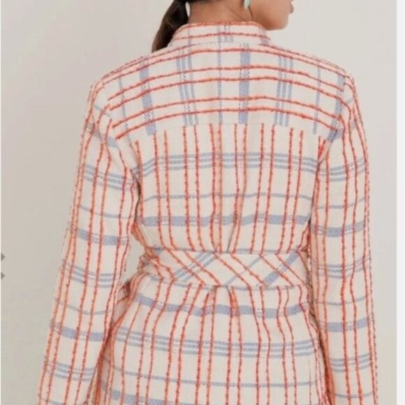 Chico's Orange and Blue Tweed Jacket - Picture 2 of 11